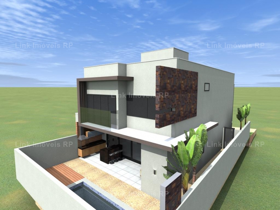 Casa em Condomnio 204m em Jardim Cybelli em Ribeiro Preto, por R$ 945.000