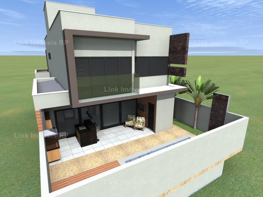 Casa em Condomnio 204m em Jardim Cybelli em Ribeiro Preto, por R$ 945.000