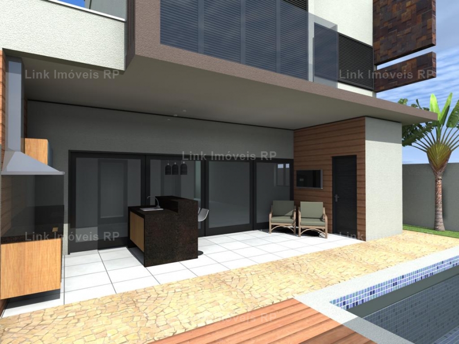 Casa em Condomnio 204m em Jardim Cybelli em Ribeiro Preto, por R$ 945.000